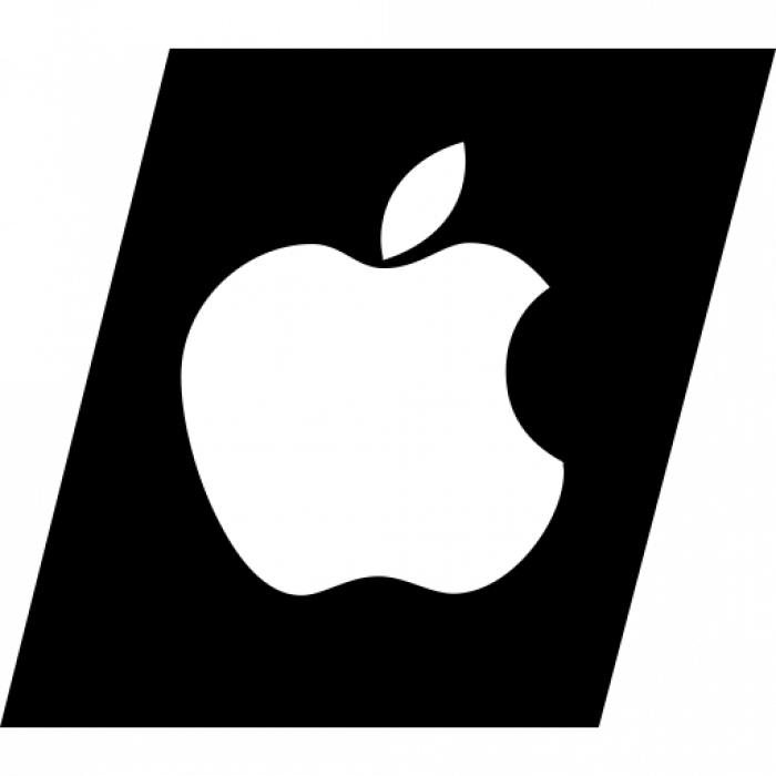 Black Apple Logo Emoji