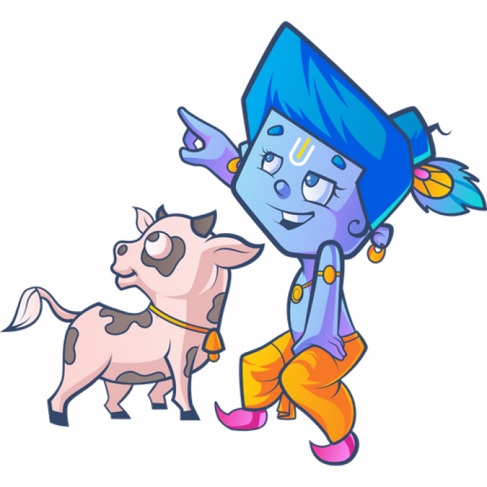 Blue Krishna emoji 