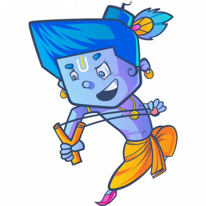 Blue Krishna emoji 